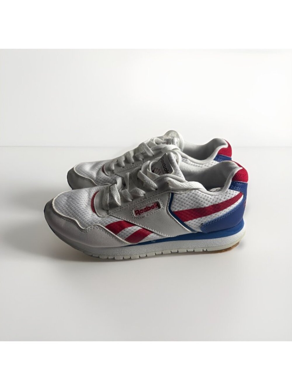 Reebok Women's Classic Harman Run 'White Red Royal' EF8581 Size 6 Tennis Shoes